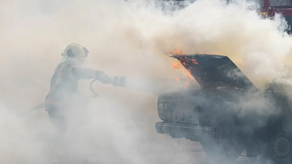 Abu Dhabi car fire risk warning for summer drivers