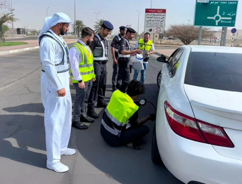 Abu Dhabi Tyre Safety Drive Protects Drivers Abu Dhabi Tyre Safety Drive Protects Drivers
